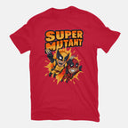Super Mutant – Movie Graphic T-Shirt in red, flat-lay product view