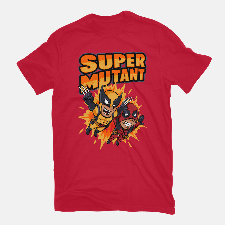 Super Mutant – Movie Graphic T-Shirt in red, flat-lay product view