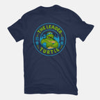 The Leader Turtle Graphic T-Shirt in navy, flat-lay product view