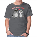 To Me You Are Trash – Animal Graphic T-Shirt in charcoal, product display