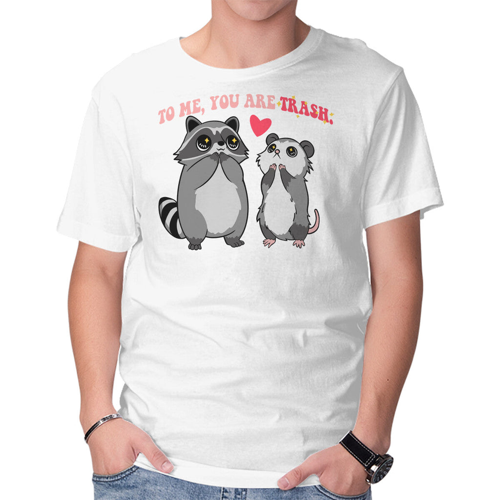 To Me You Are Trash – Animal Graphic T-Shirt in white, product display