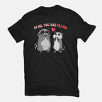 To Me You Are Trash – Animal Graphic T-Shirt in black, flat-lay product view