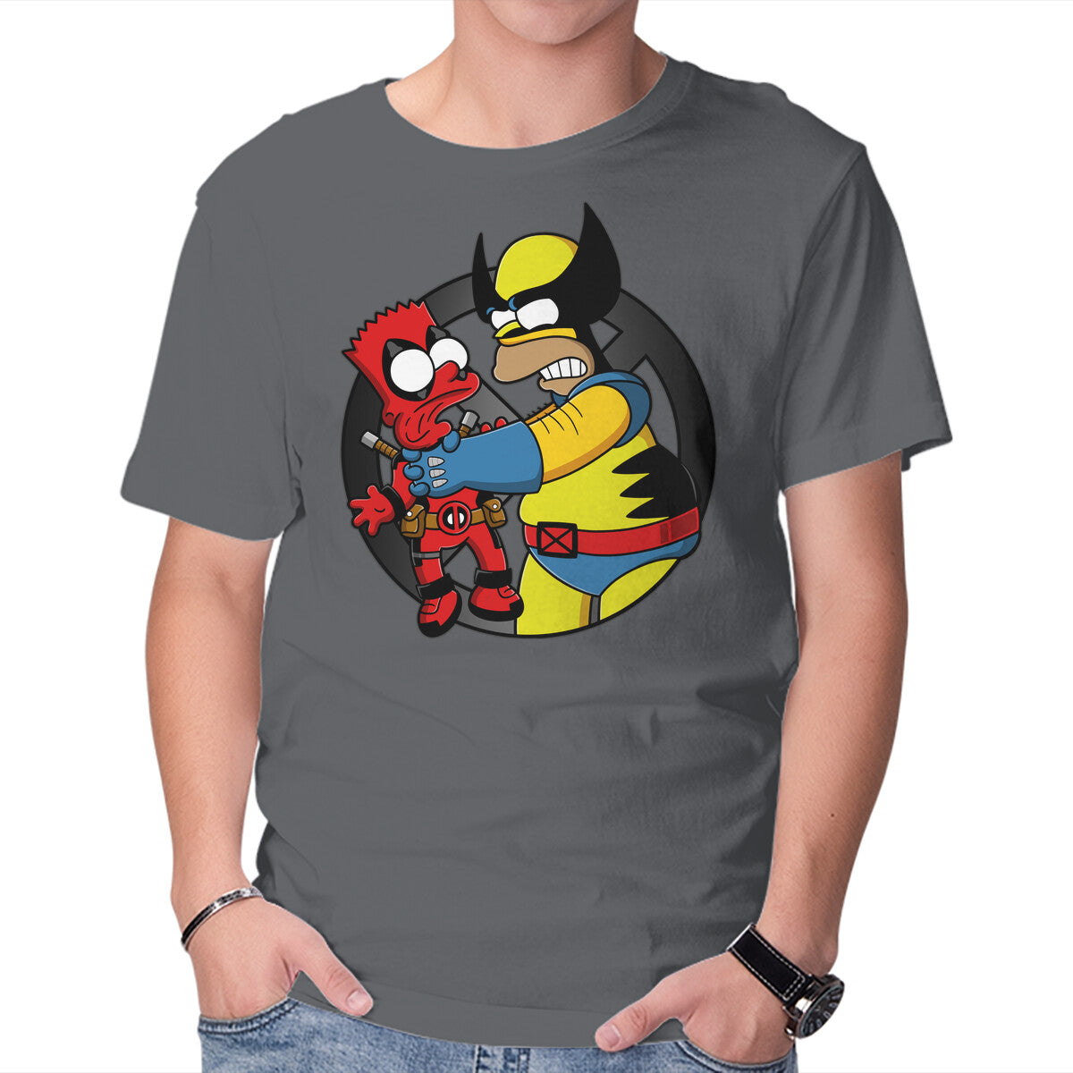 Why You Little Wade – Movie Graphic T-Shirt in charcoal, product display