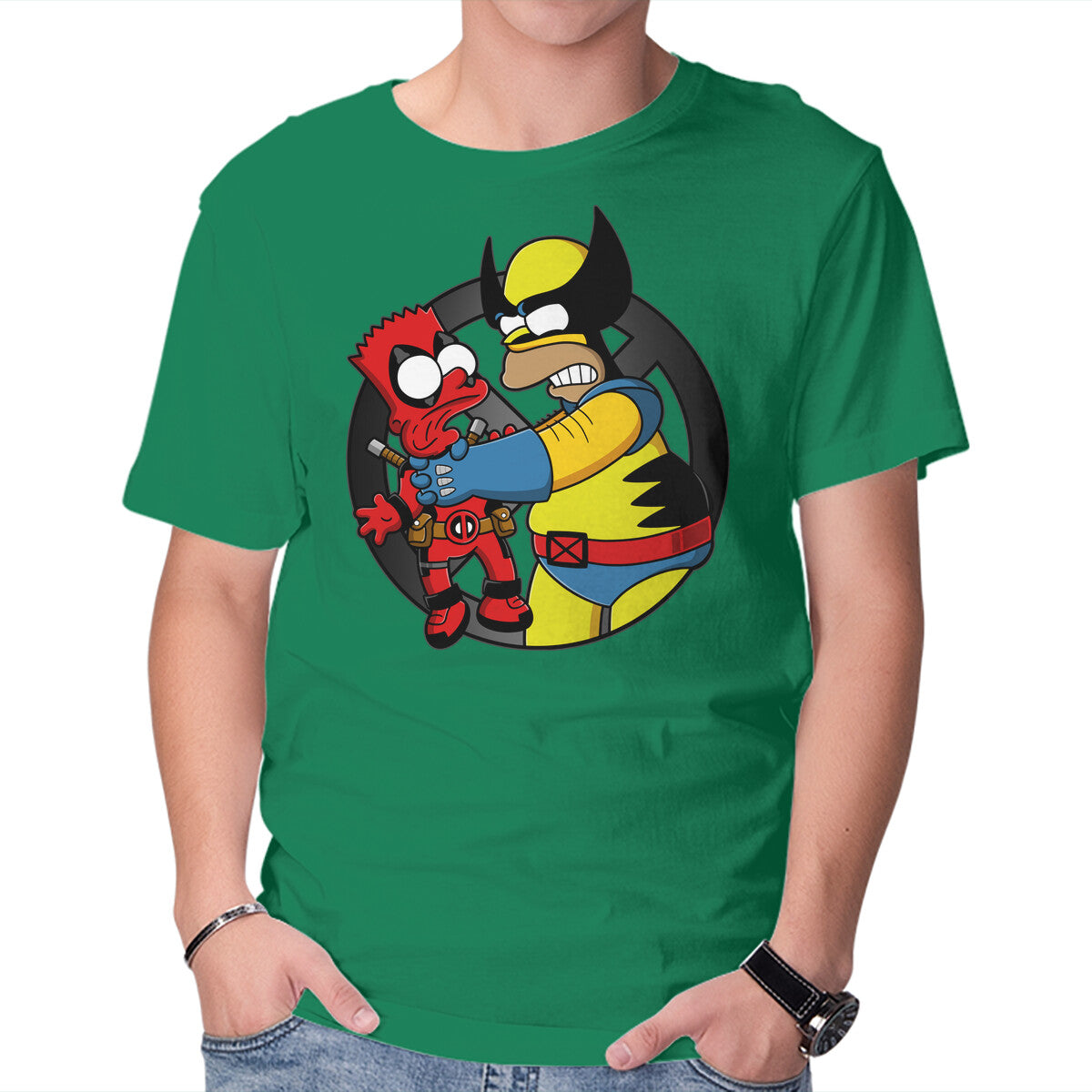 Why You Little Wade – Movie Graphic T-Shirt in green, product display