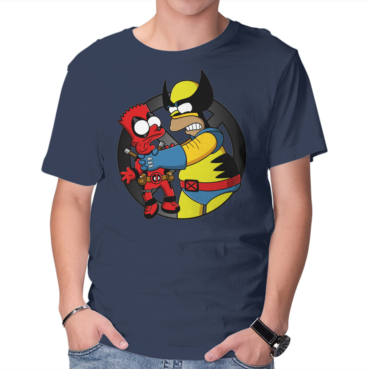 Why You Little Wade – Movie Graphic T-Shirt in navy, product display