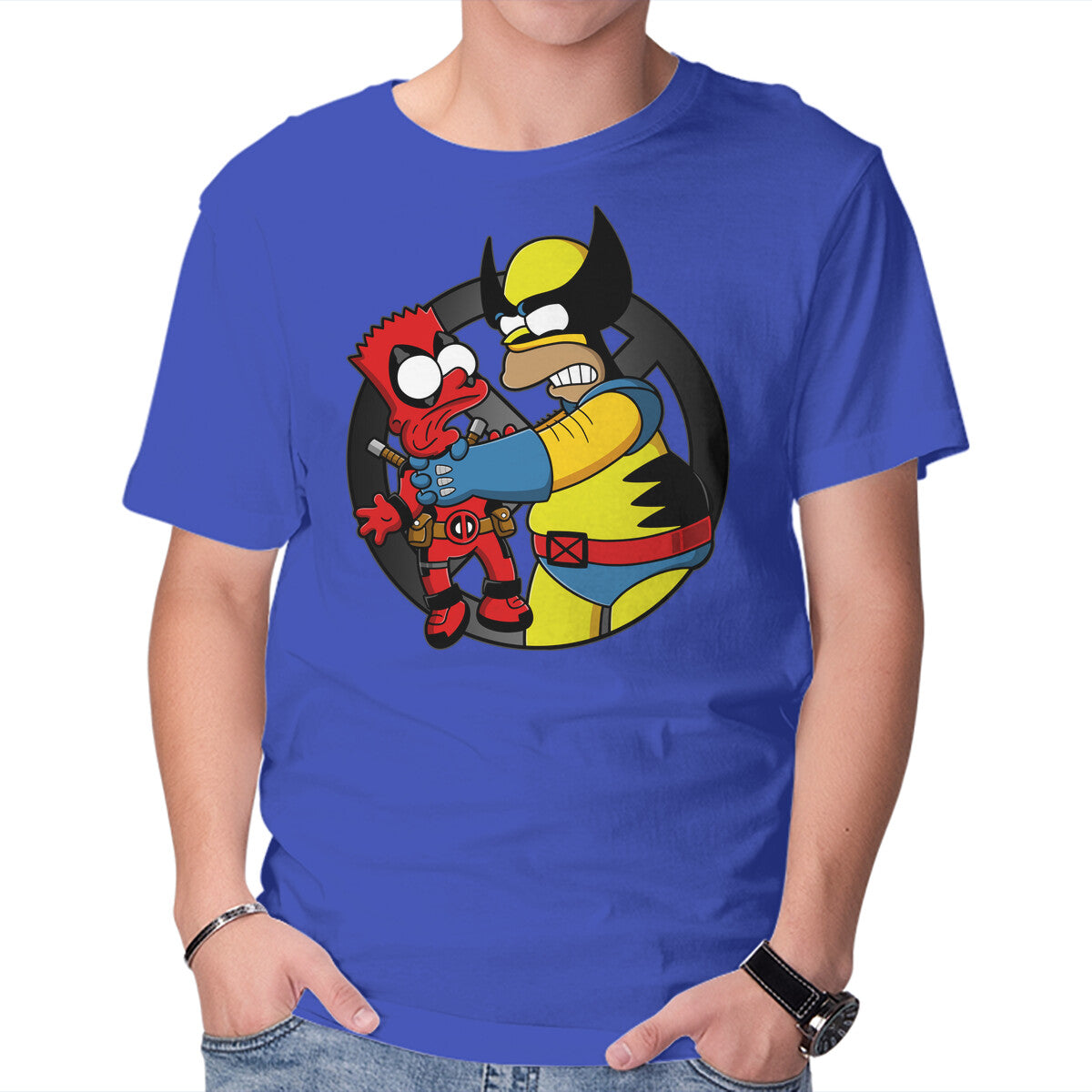 Why You Little Wade – Movie Graphic T-Shirt in royal blue, product display