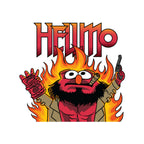 HELLMO – Funny Graphic T-Shirt design artwork for white graphic T-shirt