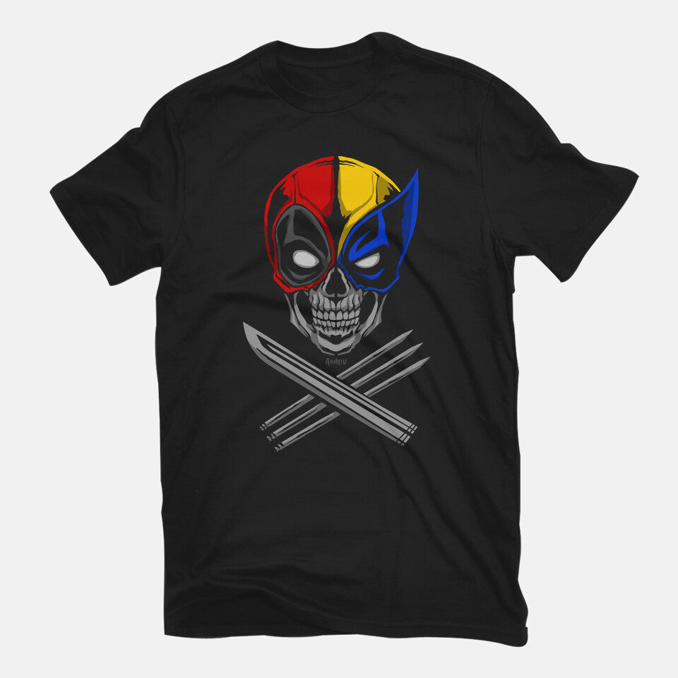 Crossmutants – Movie Graphic T-Shirt in black, flat-lay product view