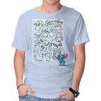 Doodle Alien – Movie Graphic T-Shirt in blue, product display