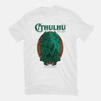 Cthulhu Magazine – Horror Graphic T-Shirt in white, flat-lay product view