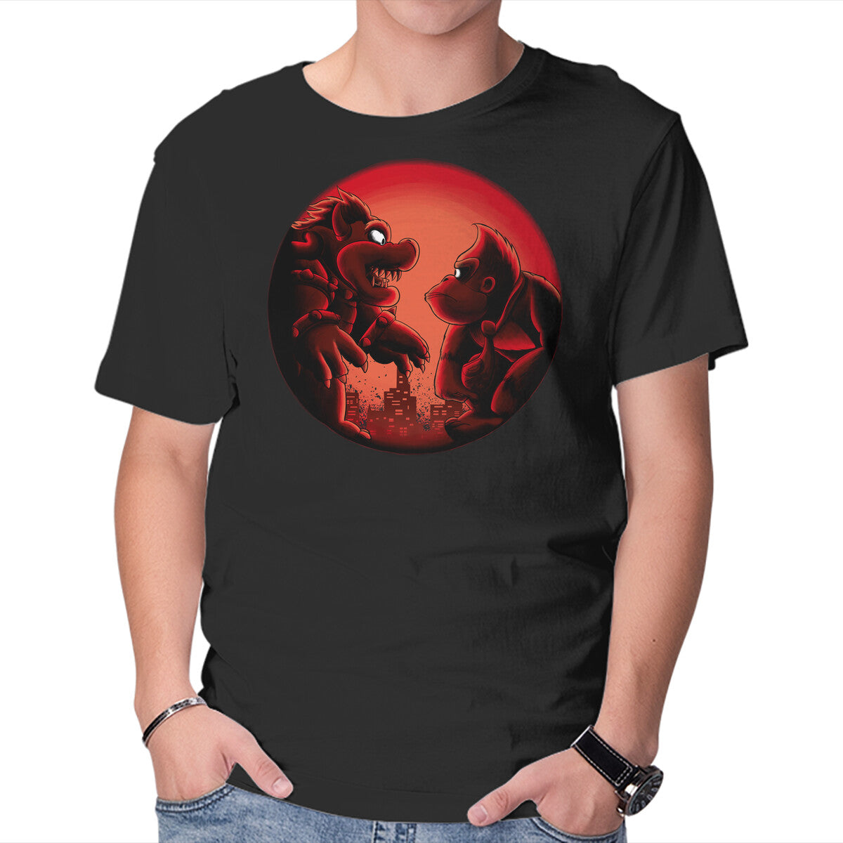 Koopa Vs Kong – Gaming Graphic T-Shirt in black, product display