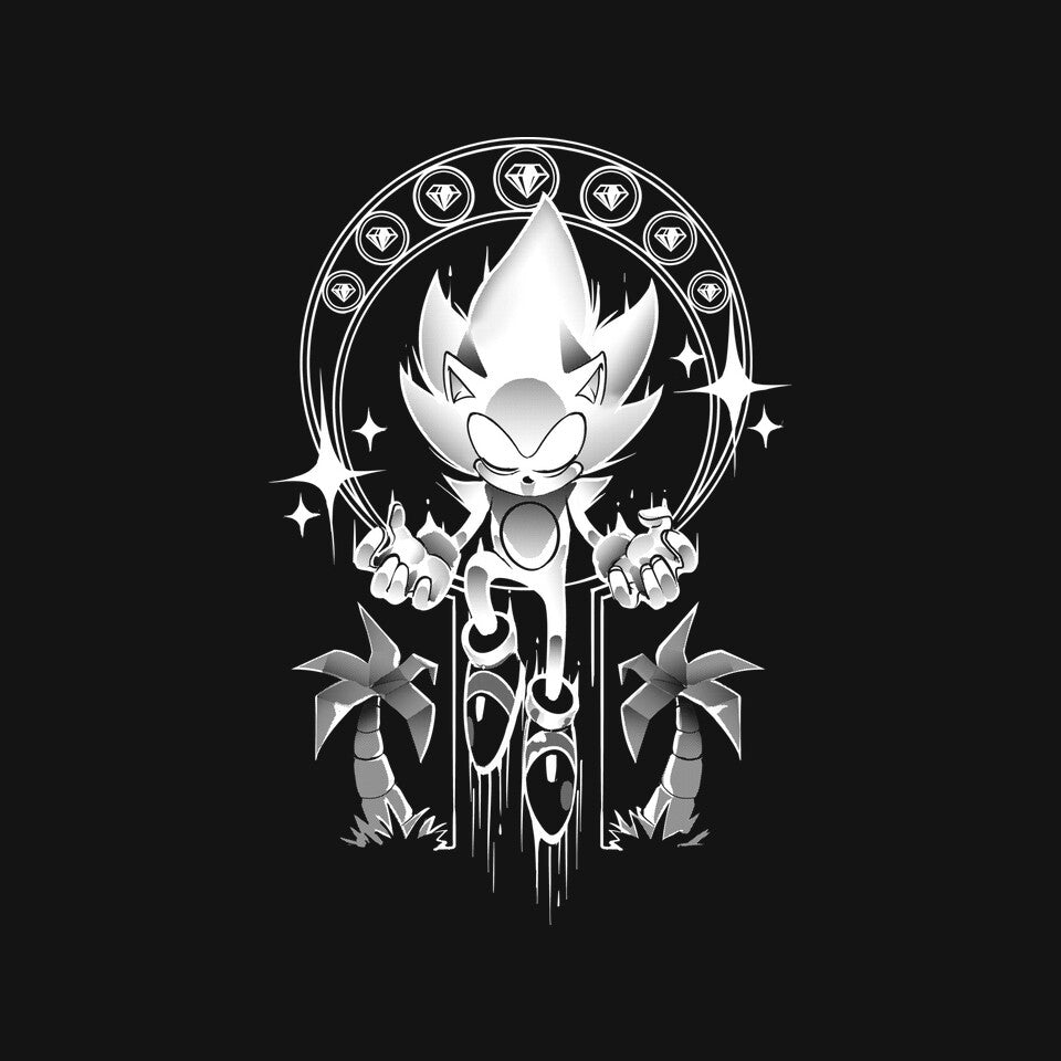 Seven Chaos – Gaming Graphic T-Shirt design artwork for black graphic T-shirt