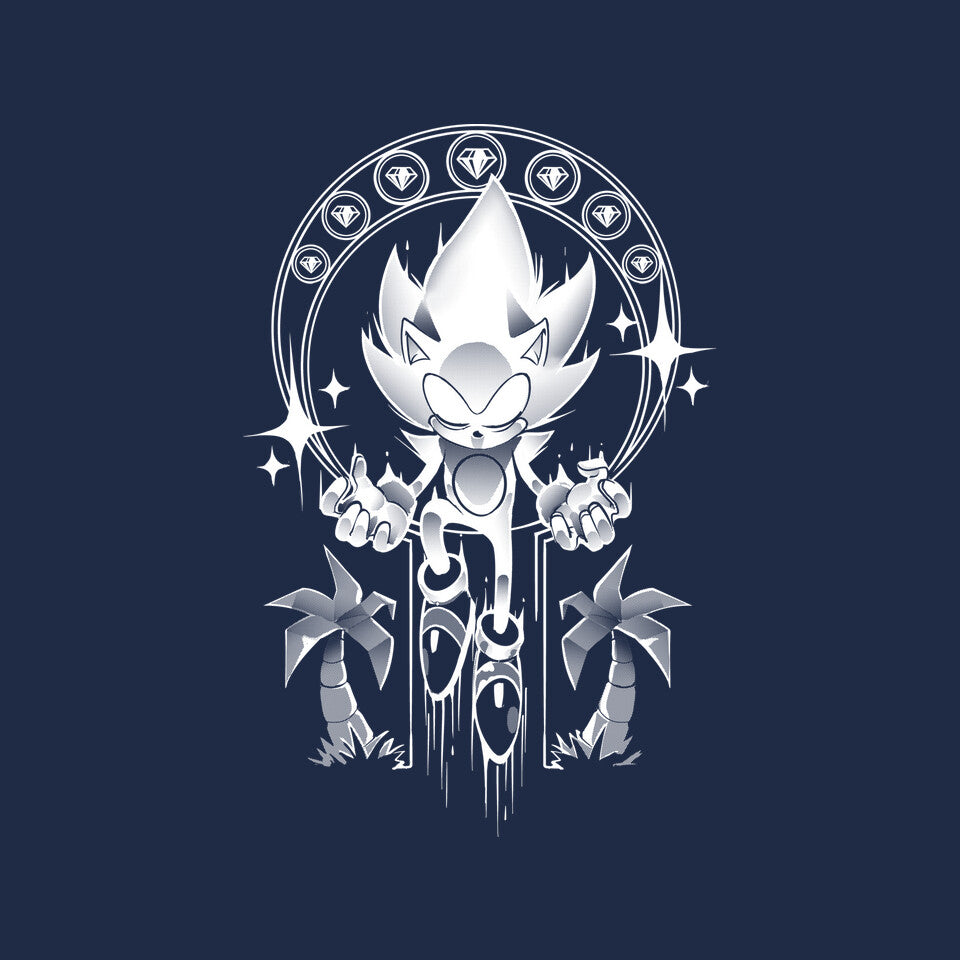 Seven Chaos – Gaming Graphic T-Shirt design artwork for navy graphic T-shirt