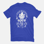 Seven Chaos – Gaming Graphic T-Shirt in royal blue, flat-lay product view