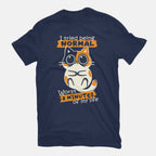 Normal To Worst – Cat Graphic T-Shirt in navy, flat-lay product view