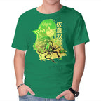 Code Name Oracle – Anime Graphic T-Shirt in green, product display
