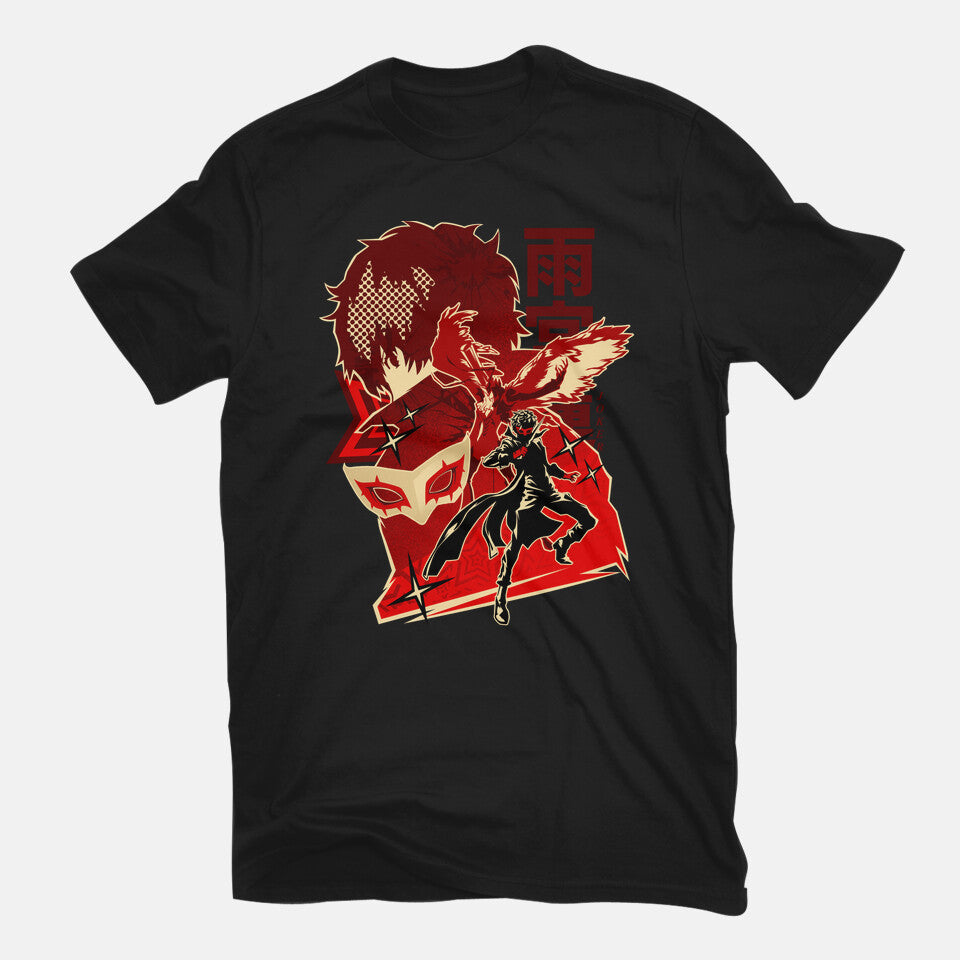 Code Name Joker – Anime Graphic T-Shirt in black, flat-lay product view