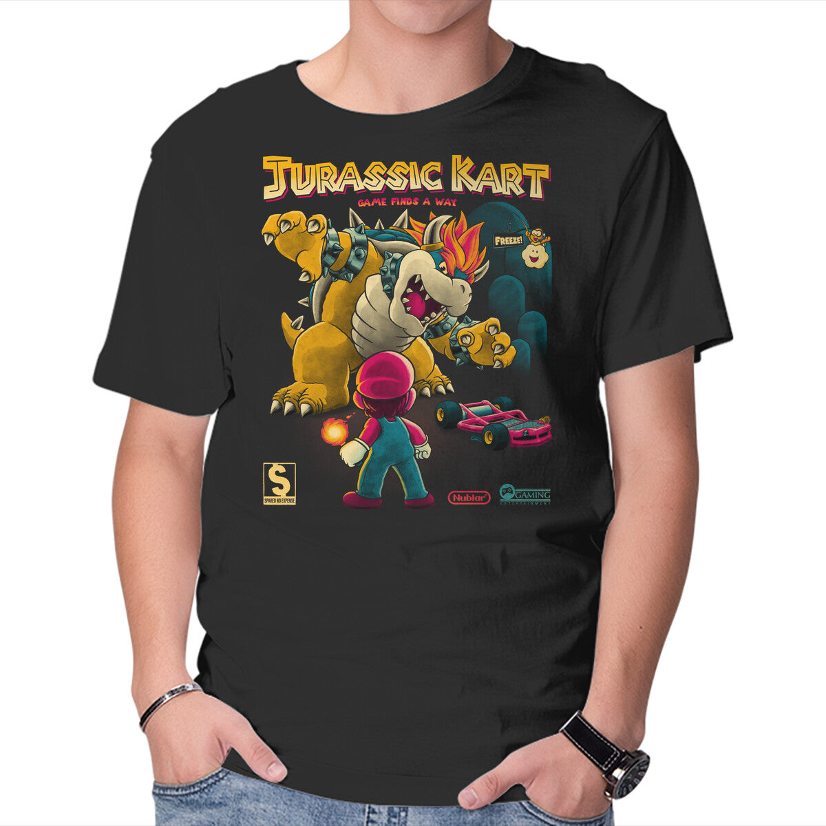Game Finds A Way – Gaming Graphic T-Shirt in black, product display