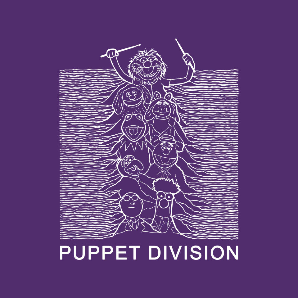 Puppet Division – Music Graphic T-Shirt design artwork for purple graphic T-shirt