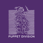 Puppet Division – Music Graphic T-Shirt design artwork for purple graphic T-shirt