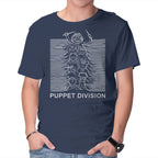 Puppet Division – Music Graphic T-Shirt in navy, product display