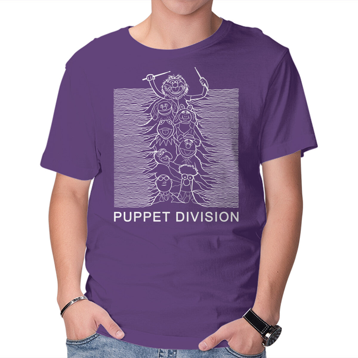Puppet Division – Music Graphic T-Shirt in purple, product display