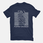 Puppet Division – Music Graphic T-Shirt in navy, flat-lay product view