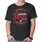Raccoon City – Halloween Graphic T-Shirt in black, product display