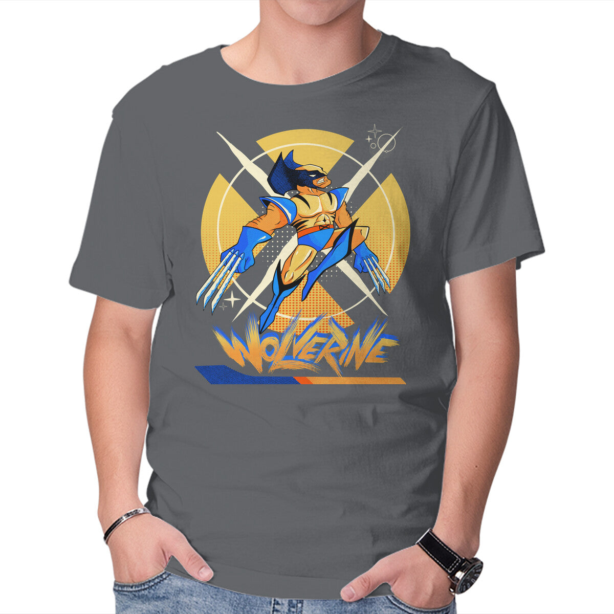 X Men 97 – Sci-Fi Graphic T-Shirt in charcoal, product display