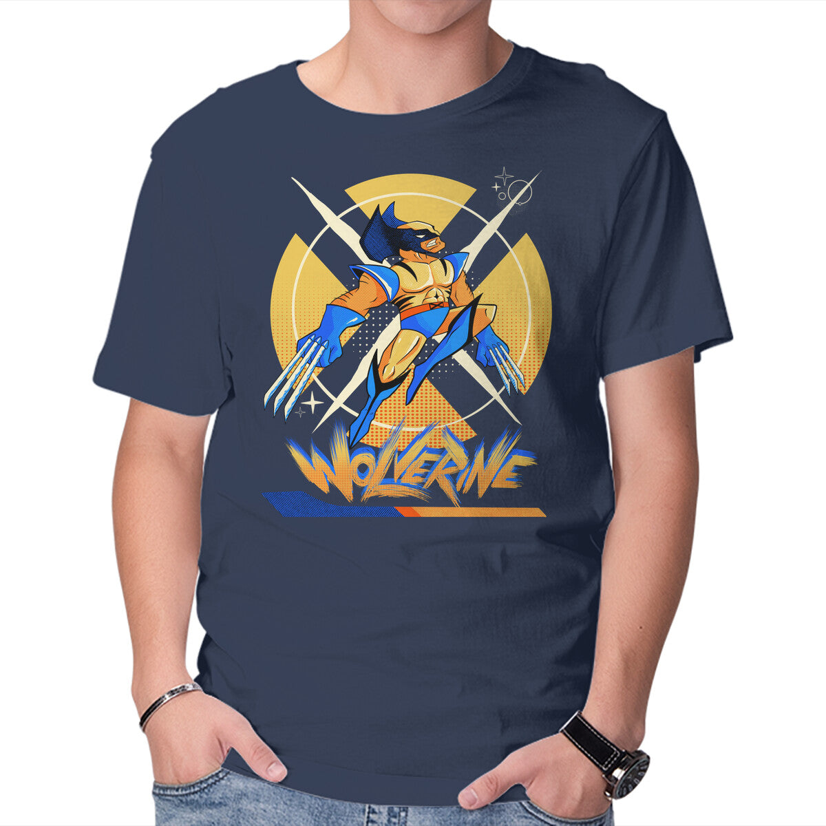 X Men 97 – Sci-Fi Graphic T-Shirt in navy, product display