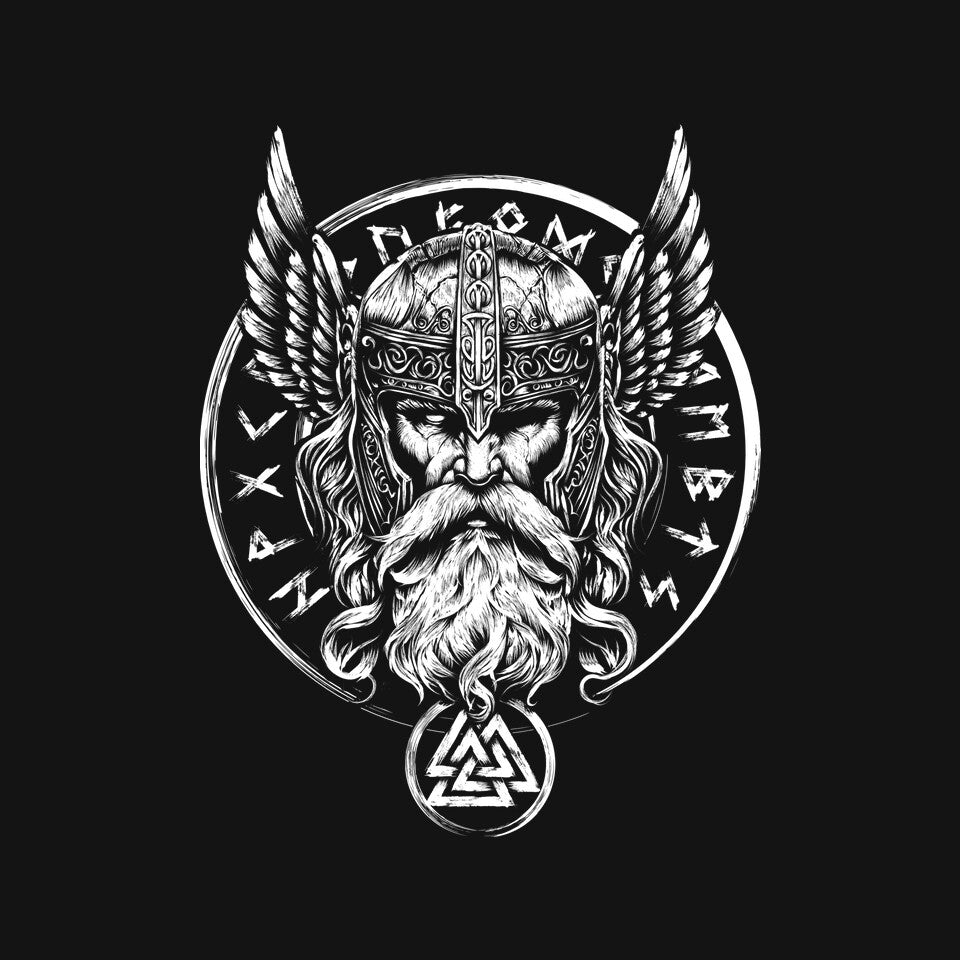 God Of War And Wisdom – Movie Graphic T-Shirt design artwork for black graphic T-shirt