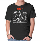 HWA Straight Outta Malevelon – Gaming Graphic T-Shirt in black, product display