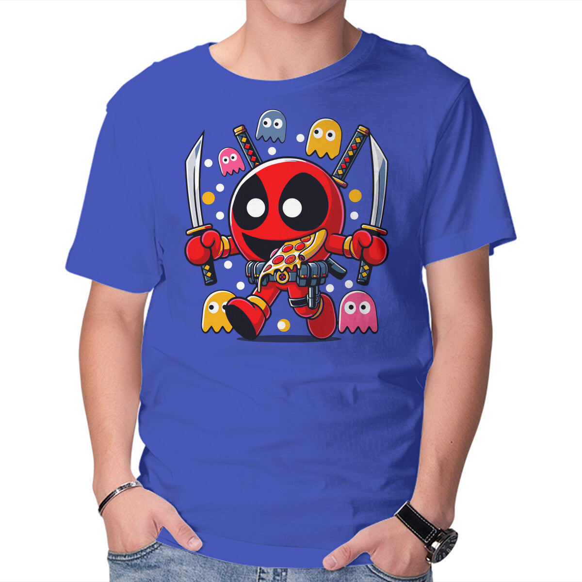 Mr DP – Gaming Graphic T-Shirt in royal blue, product display