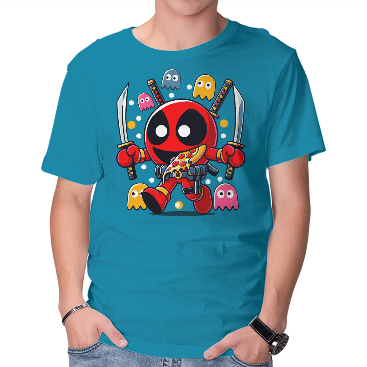 Mr DP – Gaming Graphic T-Shirt in turquoise, product display