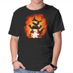 Fire Evolution – Anime Graphic T-Shirt in black, product display