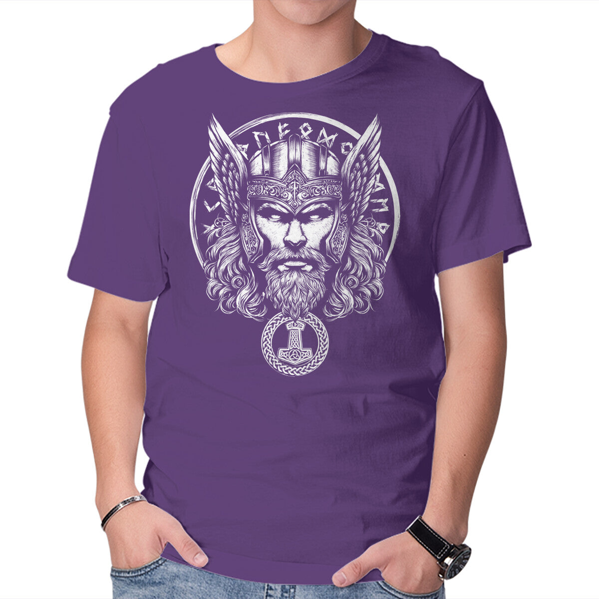 God Of Lightning And Thunder – Movie Graphic T-Shirt in purple, product display