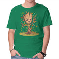 I Am Spring – Sci-Fi Graphic T-Shirt in green, product display