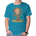 I Am Spring – Sci-Fi Graphic T-Shirt in turquoise, product display