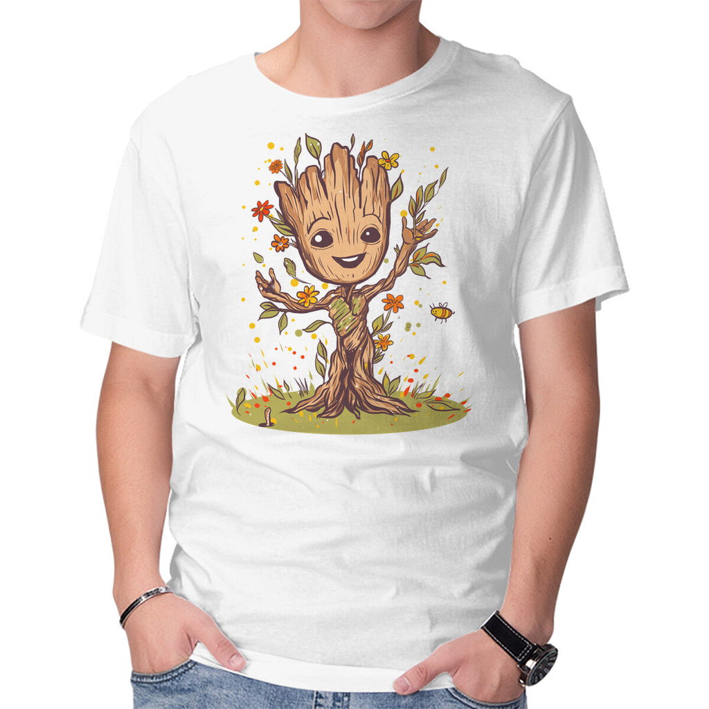I Am Spring – Sci-Fi Graphic T-Shirt in white, product display