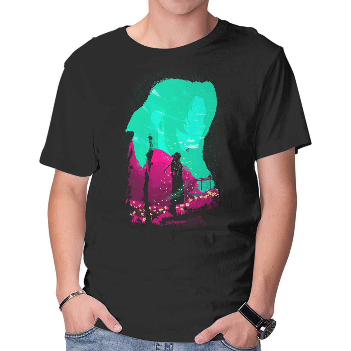 Ancient – Gaming Graphic T-Shirt in black, product display