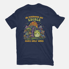 Edible Once – Animal Graphic T-Shirt in navy, flat-lay product view