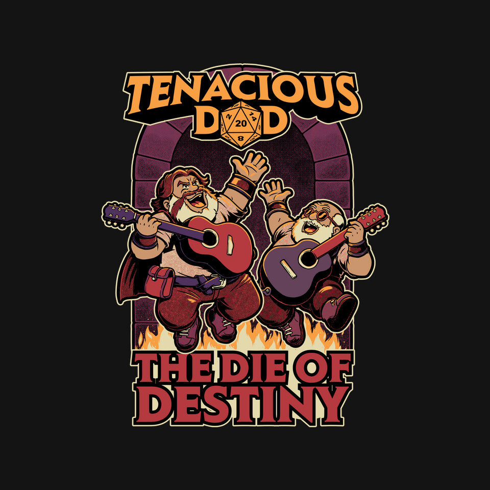 Rock Band Destiny – Gaming Graphic T-Shirt design artwork for black graphic T-shirt