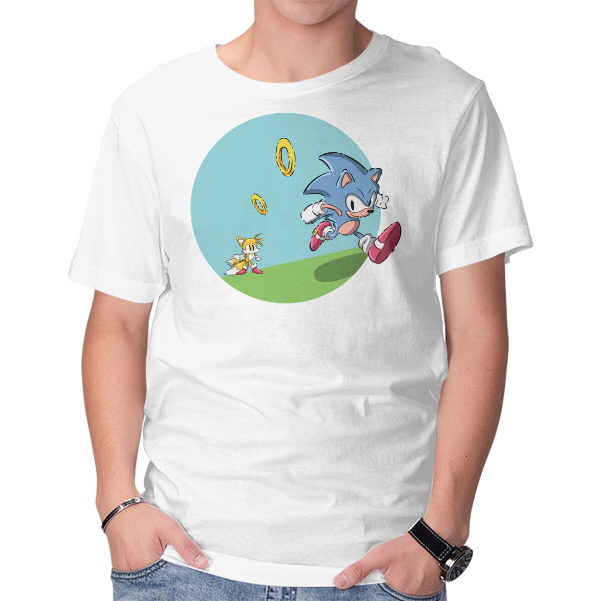 I Need To Run – Gaming Graphic T-Shirt in white, product display