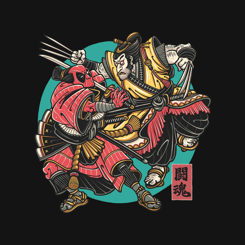 Fighting Spirit – Movie Graphic T-Shirt design artwork for black graphic T-shirt
