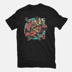 Fighting Spirit – Movie Graphic T-Shirt in black, flat-lay product view