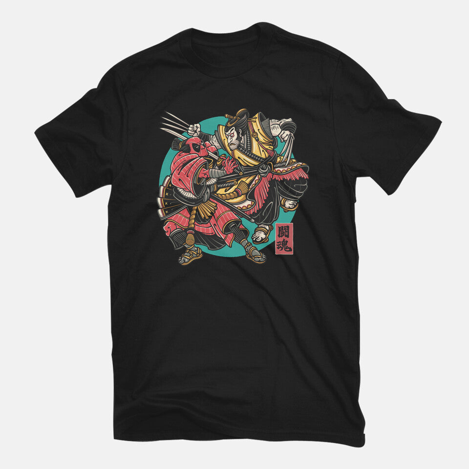 Fighting Spirit – Movie Graphic T-Shirt in black, flat-lay product view