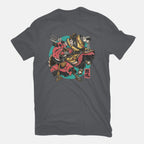Fighting Spirit – Movie Graphic T-Shirt in charcoal, flat-lay product view