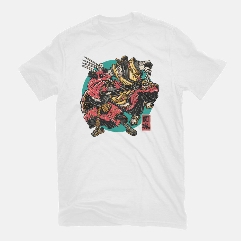Fighting Spirit – Movie Graphic T-Shirt in white, flat-lay product view