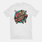 Fighting Spirit – Movie Graphic T-Shirt in white, flat-lay product view