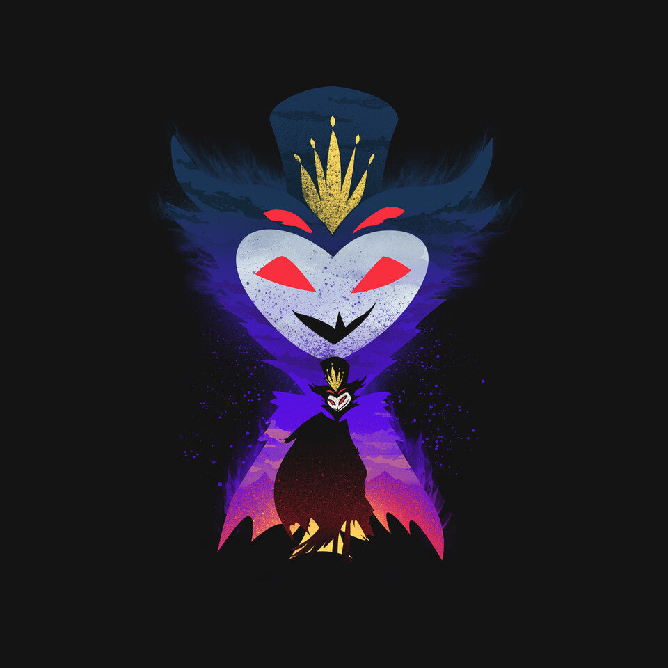 Blitzo Sunset – Horror Graphic T-Shirt design artwork for black graphic T-shirt
